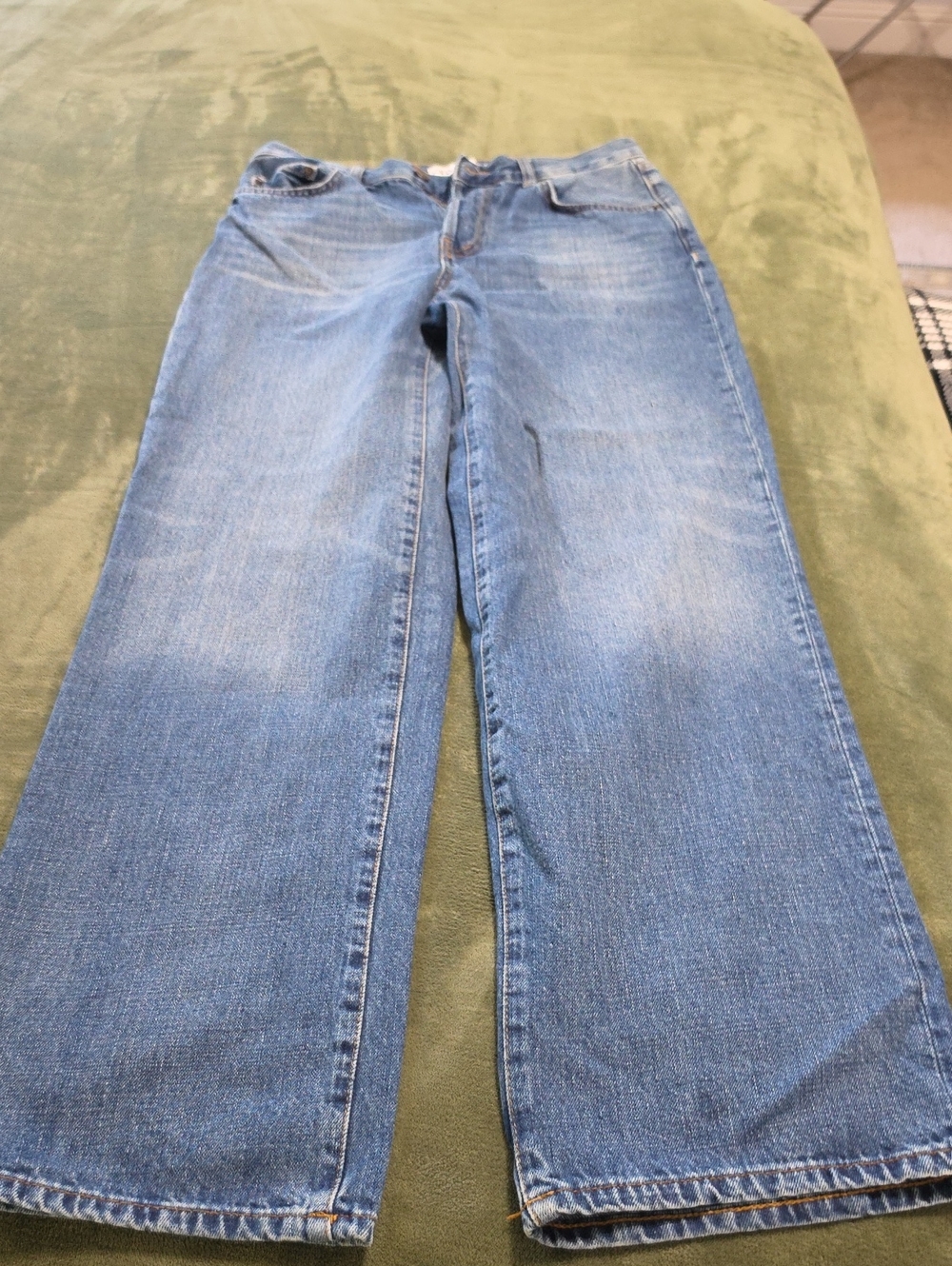 Zara Light Blue Wide-Leg Jeans